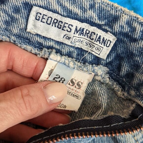 Vintage Guess denim skirt size 26 - Picture 10 of 15